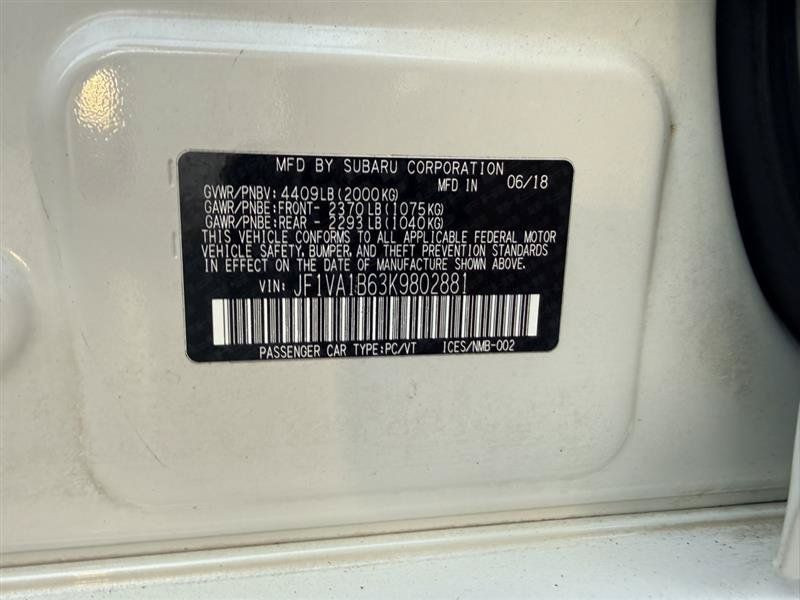 Used 2019 Subaru WRX Premium w/ Performance Package AWD/4WD image 36
