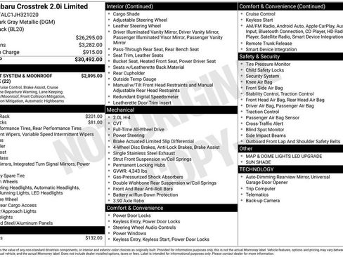 Used 2018 Subaru Crosstrek 2.0i Limited image 52