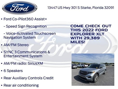 Certified 2022 Ford Explorer XLT w/ Equipment Group 202A RWD image 19