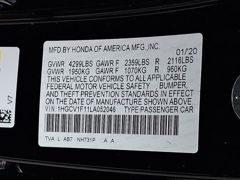 Used 2020 Honda Accord LX image 26