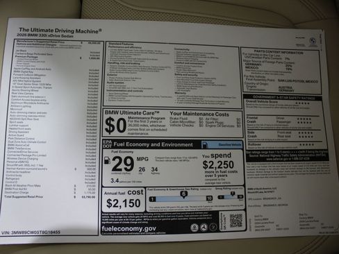 New 2026 BMW 330i xDrive Sedan w/ Premium Package image 21