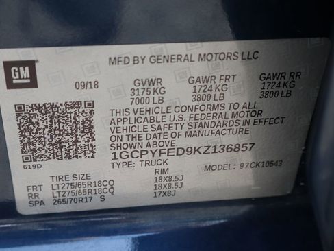 Used 2019 Chevrolet Silverado 1500 LT Trail Boss image 52