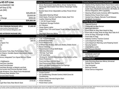 Used 2021 Kia K5 GT-Line w/ GT-Line FWD Premium Package image 6