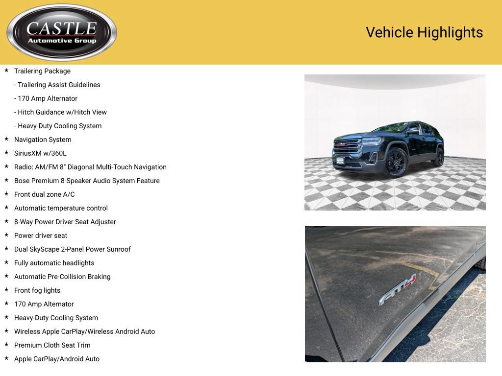 Used 2023 GMC Acadia AT4 w/ Trailering Package AWD/4WD image 4