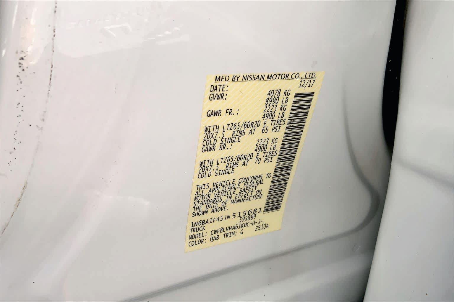 Used 2018 Nissan Titan SL w/ Midnight Edition AWD/4WD image 37