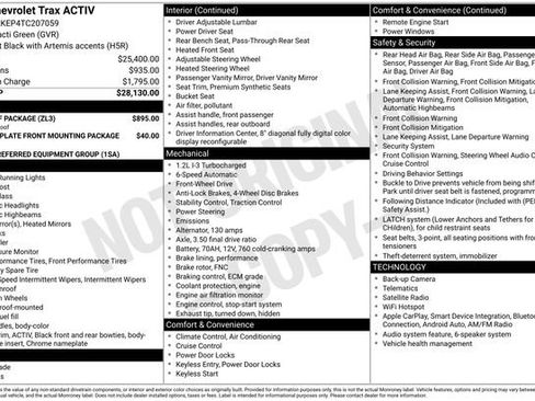 New 2026 Chevrolet Trax ACTIV w/ Sunroof Package FWD image 5