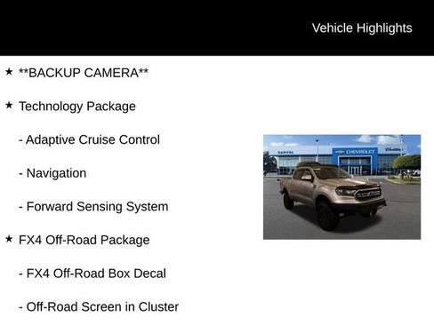 Used 2021 Ford Ranger Lariat w/ Equipment Group 501A High image 2