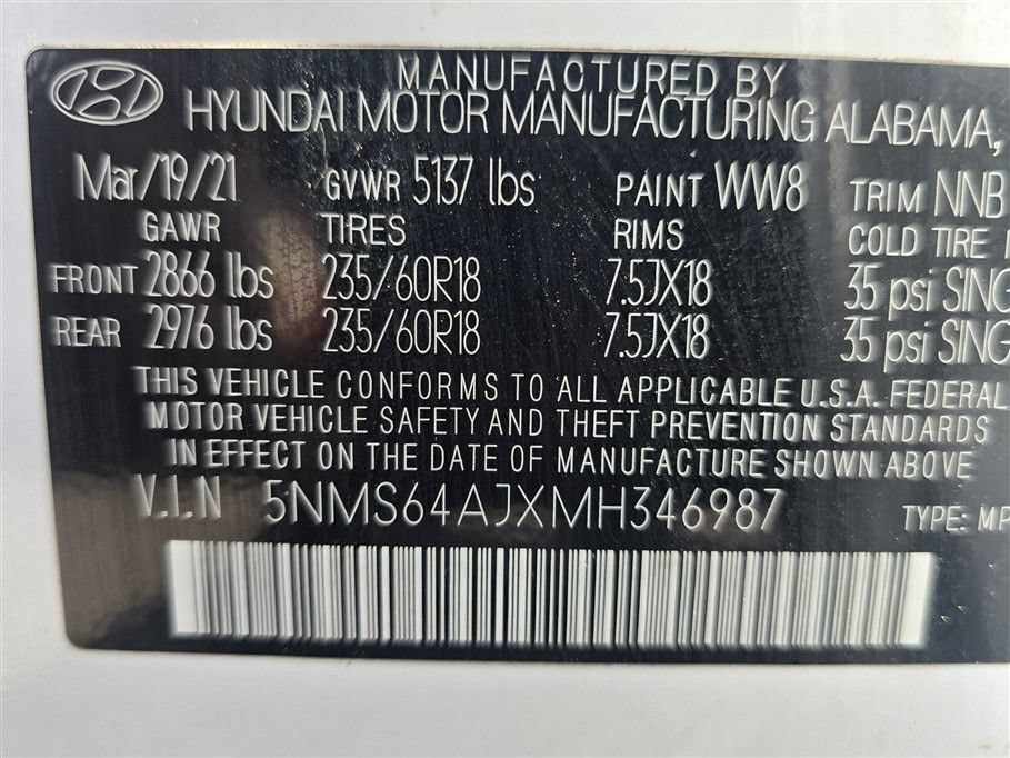 Used 2021 Hyundai Santa Fe SEL w/ Convenience Package FWD image 19