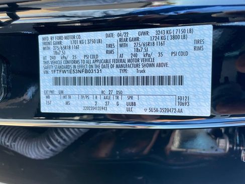 Used 2022 Ford F150 XLT w/ Equipment Group 302A High AWD/4WD image 36