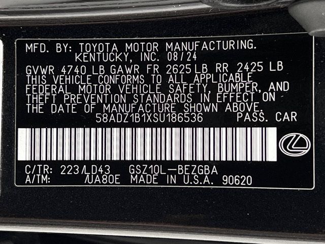 Used 2025 Lexus ES 350 w/ Premium Package FWD image 24