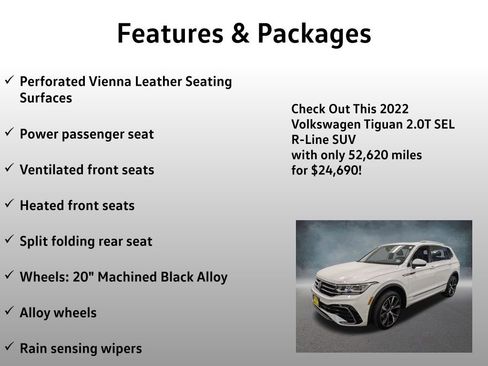 Used 2022 Volkswagen Tiguan SEL R-Line AWD/4WD image 17