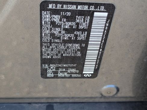 Used 2021 INFINITI QX80 Luxe image 31