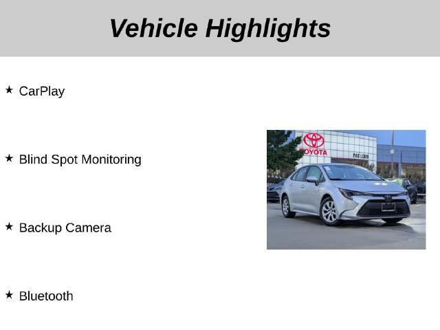 Used 2026 Toyota Corolla LE FWD image 5
