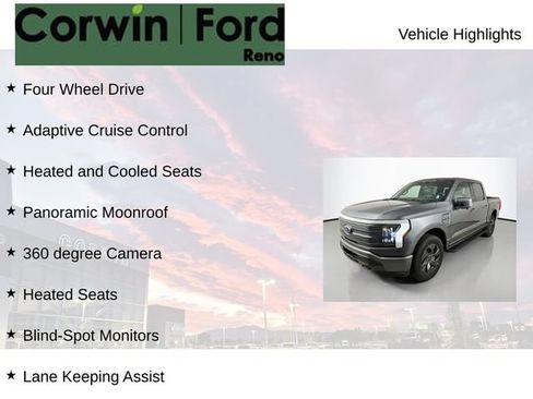 Certified 2023 Ford F150 Lightning Lariat w/ Equipment Group 511A High AWD/4WD image 7