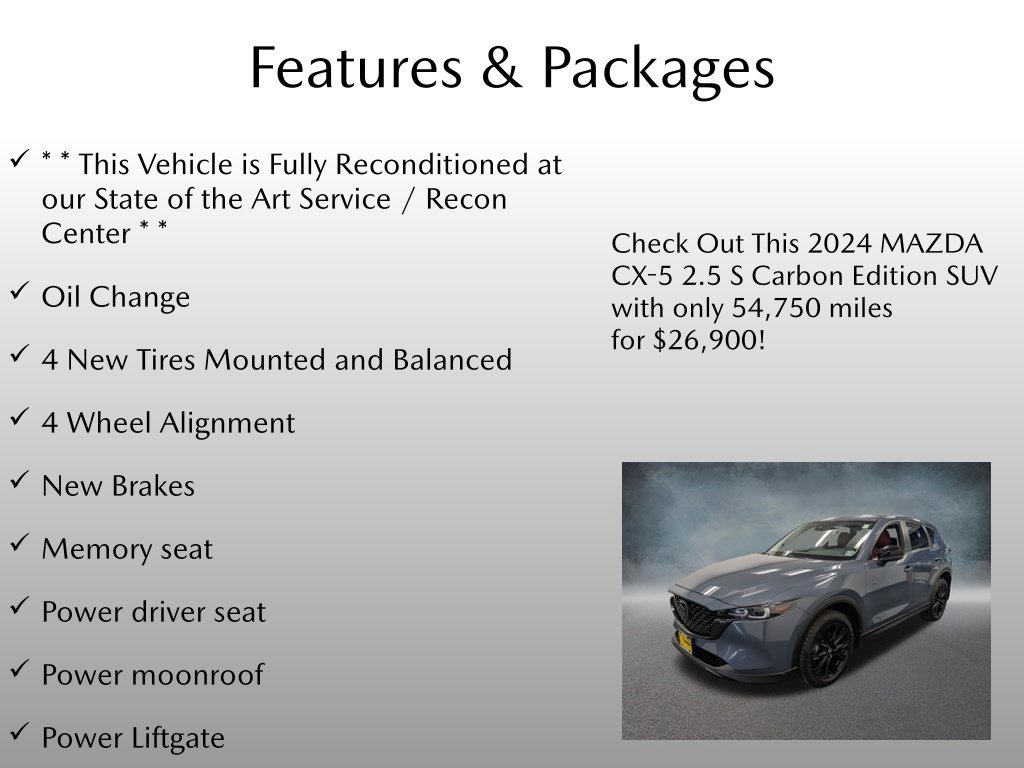 Used 2024 MAZDA CX-5 Carbon Edition AWD/4WD image 4