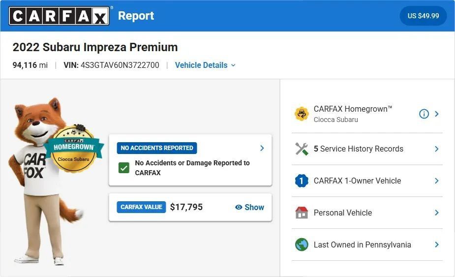 Used 2022 Subaru Impreza 2.0i Premium AWD/4WD image 23