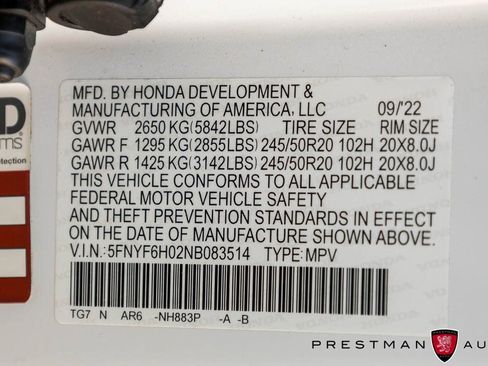 Used 2022 Honda Pilot Elite image 55