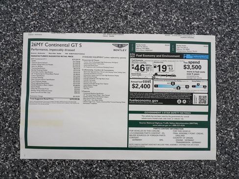 New 2026 Bentley Continental GT AWD/4WD image 49