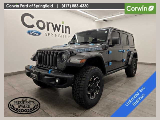 Used 2021 Jeep Wrangler Unlimited Rubicon 4xe w/ Steel Bumper Group AWD/4WD 360° Tour