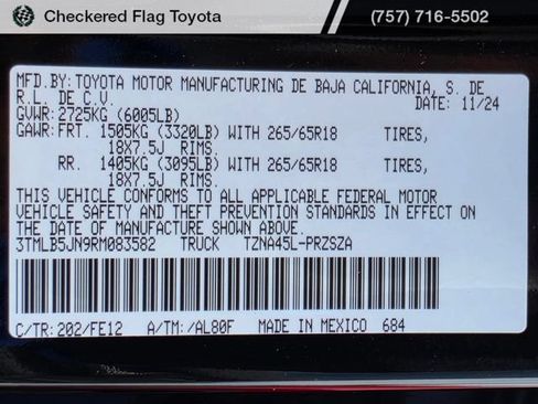 Used 2024 Toyota Tacoma TRD Sport w/ TRD Sport Upgrade Package AWD/4WD image 22