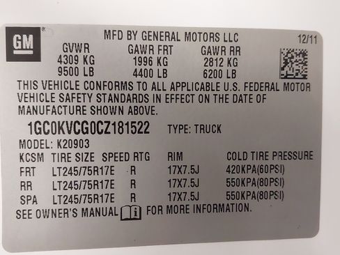 Used 2012 Chevrolet Silverado 2500 W/T image 34