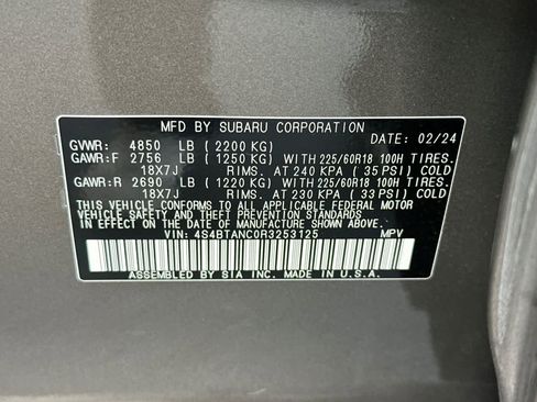 Used 2024 Subaru Outback Limited image 35