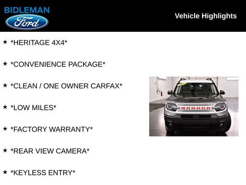 Used 2025 Ford Bronco Sport Heritage w/ Convenience Package AWD/4WD image 9