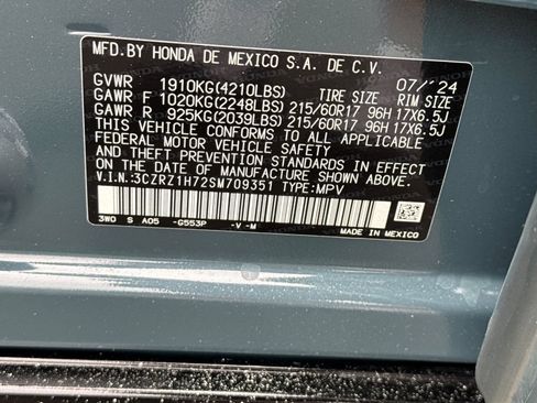 Certified 2025 Honda HR-V EX-L image 37