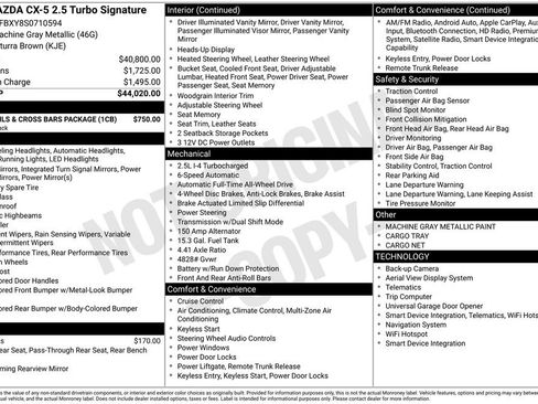 New 2025 MAZDA CX-5 Signature image 33