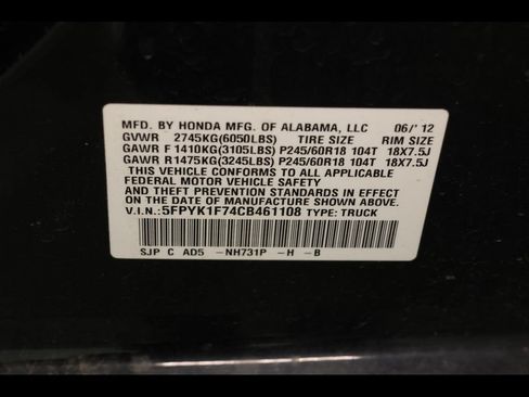 Used 2012 Honda Ridgeline Sport image 26