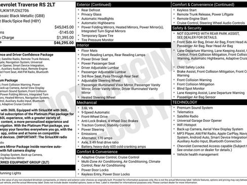 Used 2023 Chevrolet Traverse RS FWD image 5