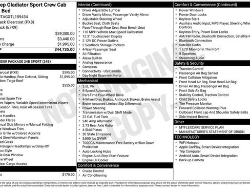 New 2026 Jeep Gladiator Sport image 9