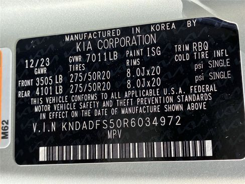 Certified 2024 Kia EV9 Land AWD/4WD image 37