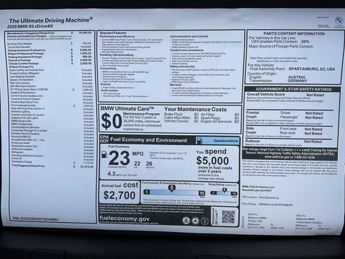 New 2026 BMW X6 xDrive40i w/ Executive Package image 37
