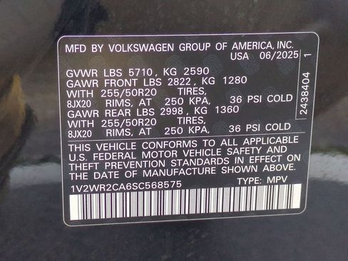 Used 2025 Volkswagen Atlas SE FWD image 36
