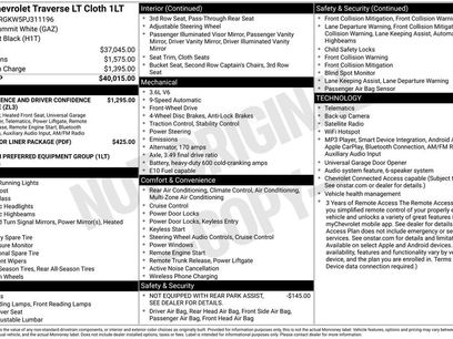 Certified 2023 Chevrolet Traverse LT