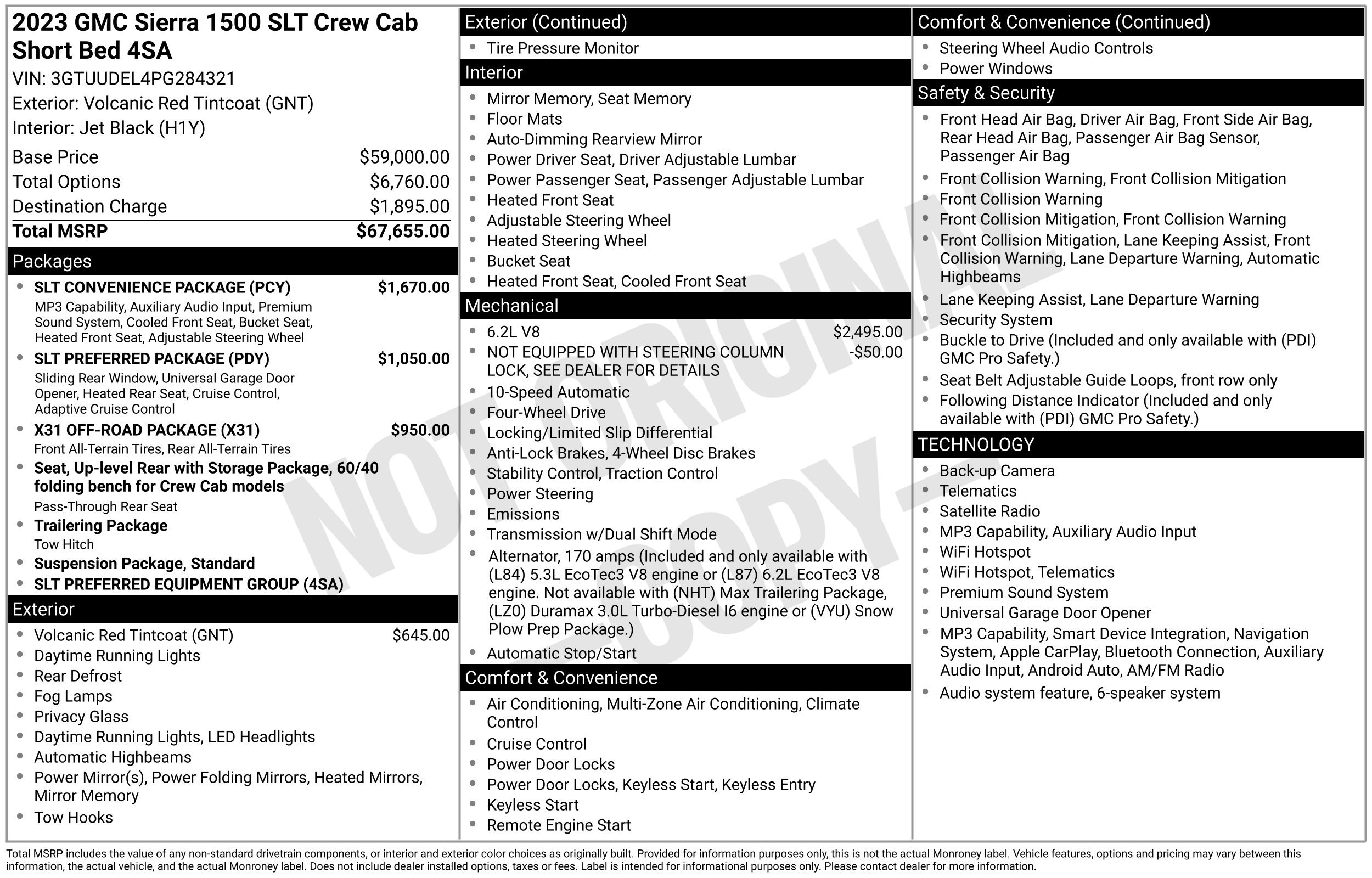 Used 2023 GMC Sierra 1500 SLT w/ SLT Convenience Package AWD/4WD image 14