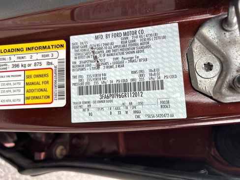 Used 2016 Ford Fusion SE w/ Equipment Group 202A image 14