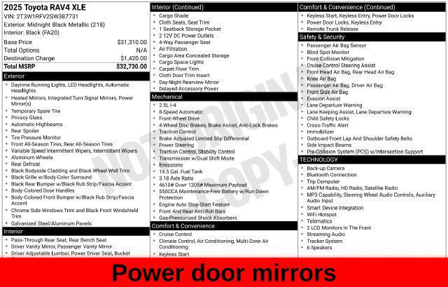 Used 2025 Toyota RAV4 XLE FWD image 50
