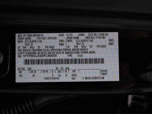 New 2025 Ford F150 XLT w/ Equipment Group 302A MID image 24