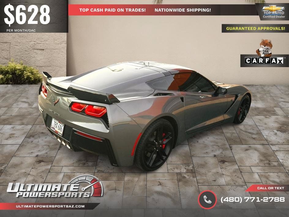 Used 2016 Chevrolet Corvette Stingray Coupe w/ Carbon Flash Badge Package RWD image 66