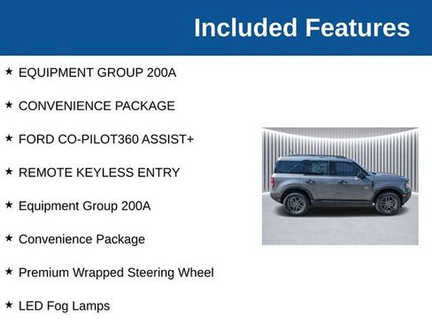 New 2025 Ford Bronco Sport Big Bend w/ Convenience Package AWD/4WD image 4