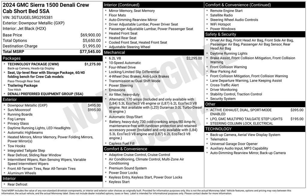 Certified 2024 GMC Sierra 1500 Denali w/ Technology Package AWD/4WD image 22