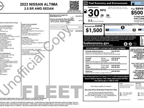 Used 2023 Nissan Altima 2.5 SR AWD/4WD image 2