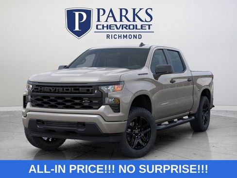 New 2026 Chevrolet Silverado 1500 Custom w/ Turbomax Blackout Package AWD/4WD image 3
