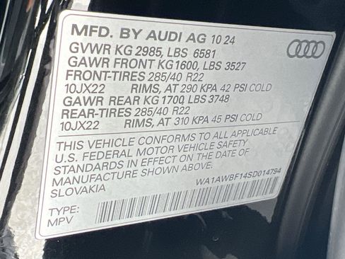 Certified 2025 Audi SQ8 Premium Plus image 35