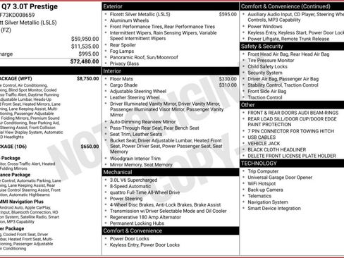 Used 2019 Audi Q7 3.0T Prestige w/ Prestige Package image 12