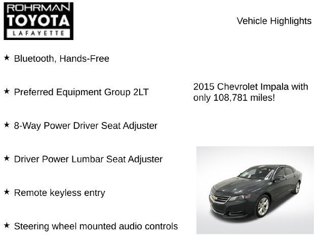 Used 2015 Chevrolet Impala LT FWD image 7