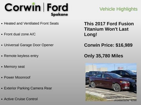 Used 2017 Ford Fusion Titanium image 6