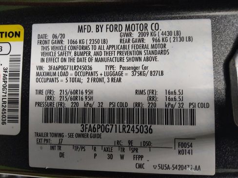 Used 2020 Ford Fusion S image 33